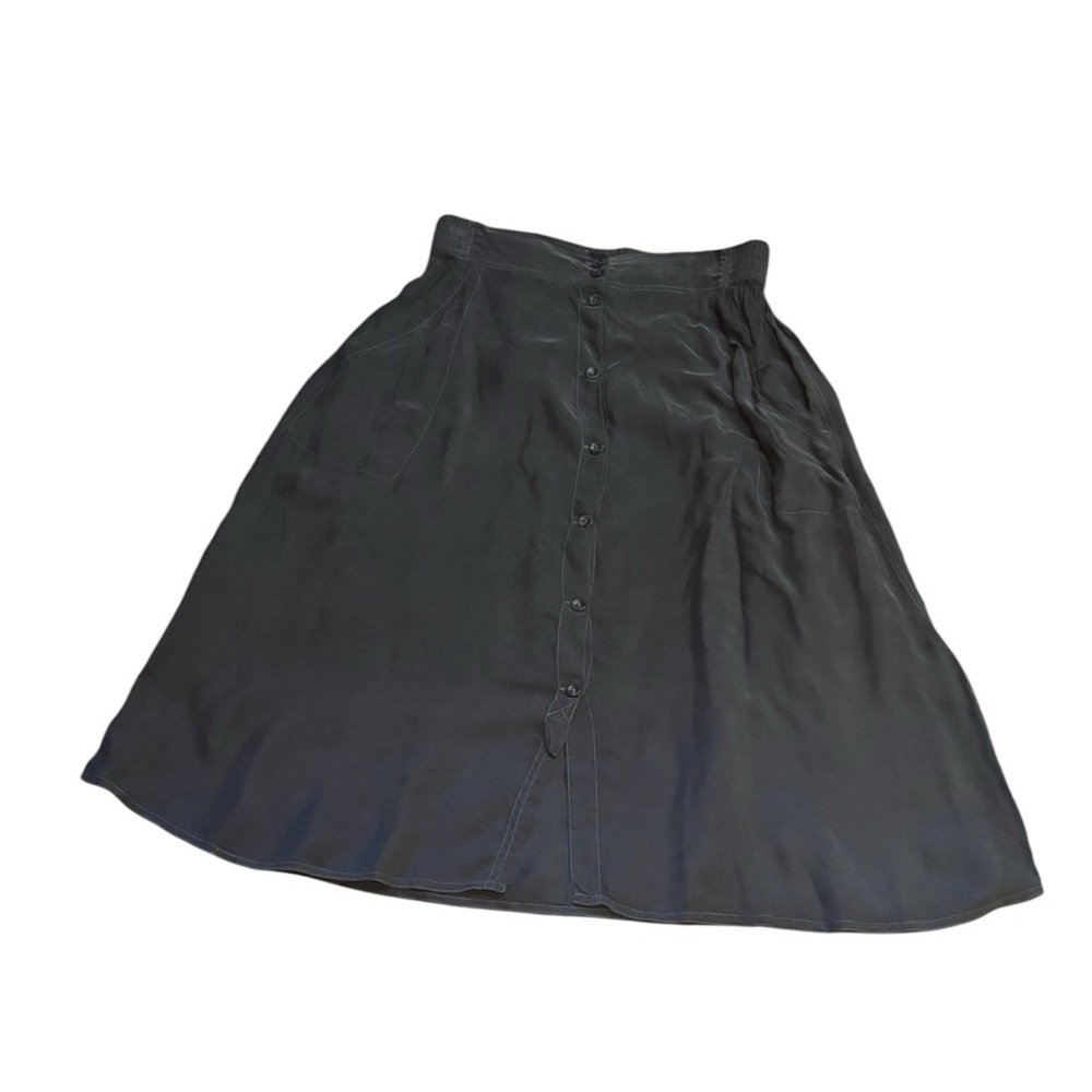 Free People Dark Blue Tambourine Studio button front skirt